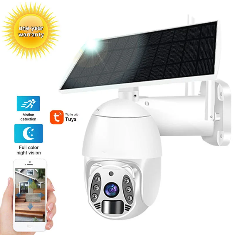 Solar Camera 1080P 4MP Solar Panel Surveillance Camera Home Security Night Vision Intercom Solar CCTV Camera WIFI 4G Available