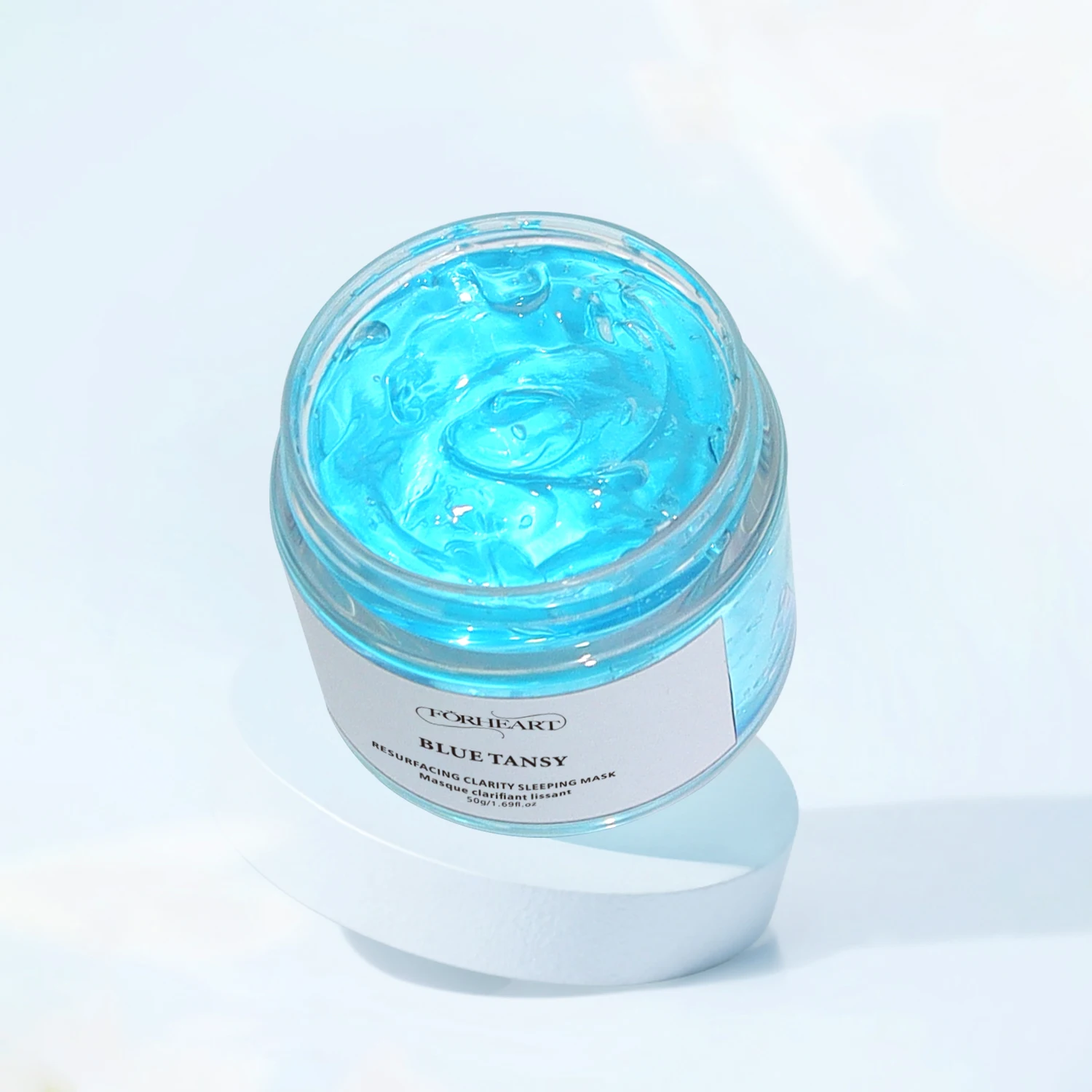 Custom  Private Label Vegan Nourishing Firming Blue Tansy Face Night Sleeping Jelly  Mask For Face Care