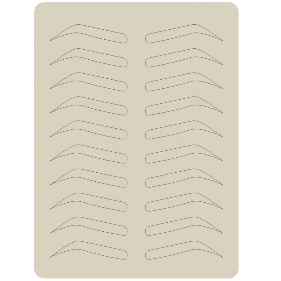 Permanent makeup microblading inkless practice skin for eyebrow tattoo practice