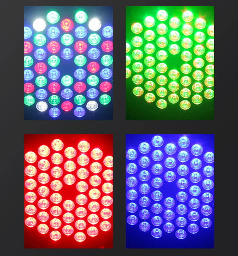 RGBW DJ Disco 54 Led Par Lights Bar Event Dance Floor Lighting Performance Laser Party Wedding Beam Stage Light