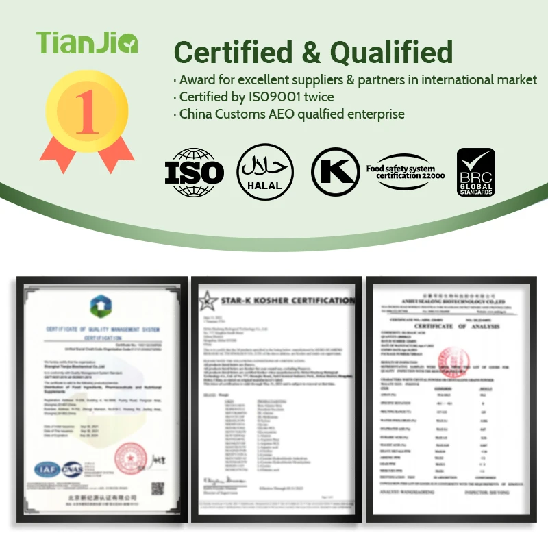 TianJia Organic Protein Food Grade Corn Starch Powder Modified Corn Starch Powder in Bulk