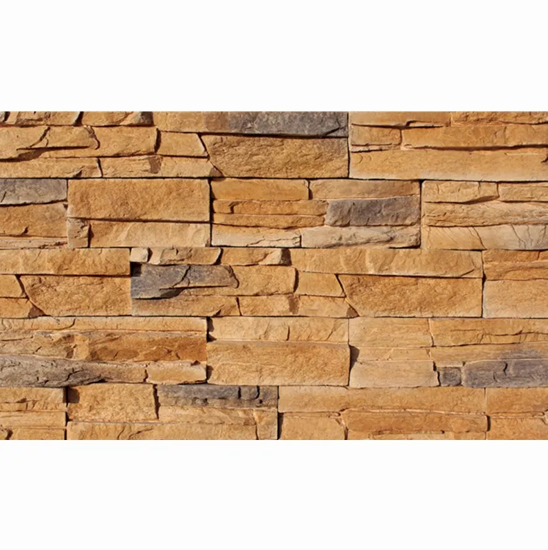 Factory wholesale slate stone beige color for Exterior Wall Decoration