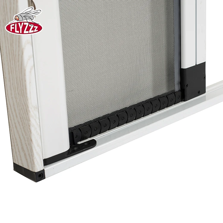 Стекловолокно Лидер продаж товары на заказ плиссированный профиль выдвижная дверь москитная сетка
