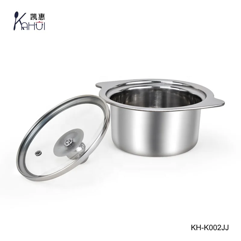 
Hot-selling stainless steel hotpot with mini sizes soup pot for single person for kitchen 