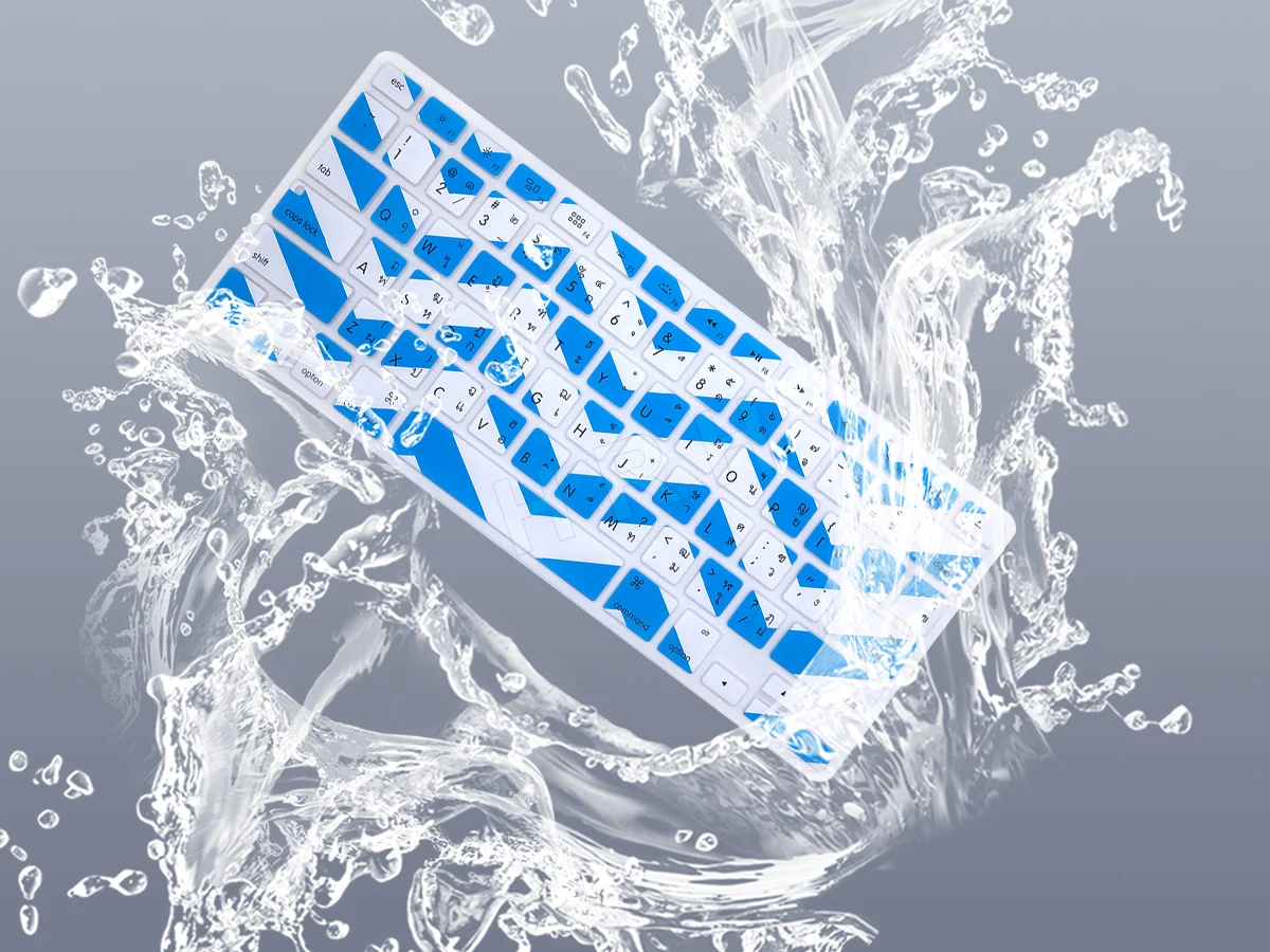 0.1-0.3mm Blue Keyboard Skin for Macbook