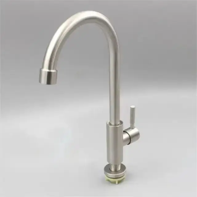 Custom  Cold Water 304 Single Handle Pull Down Spray Kitchen Sink Faucet Mixer Tap Taps For Kitchen