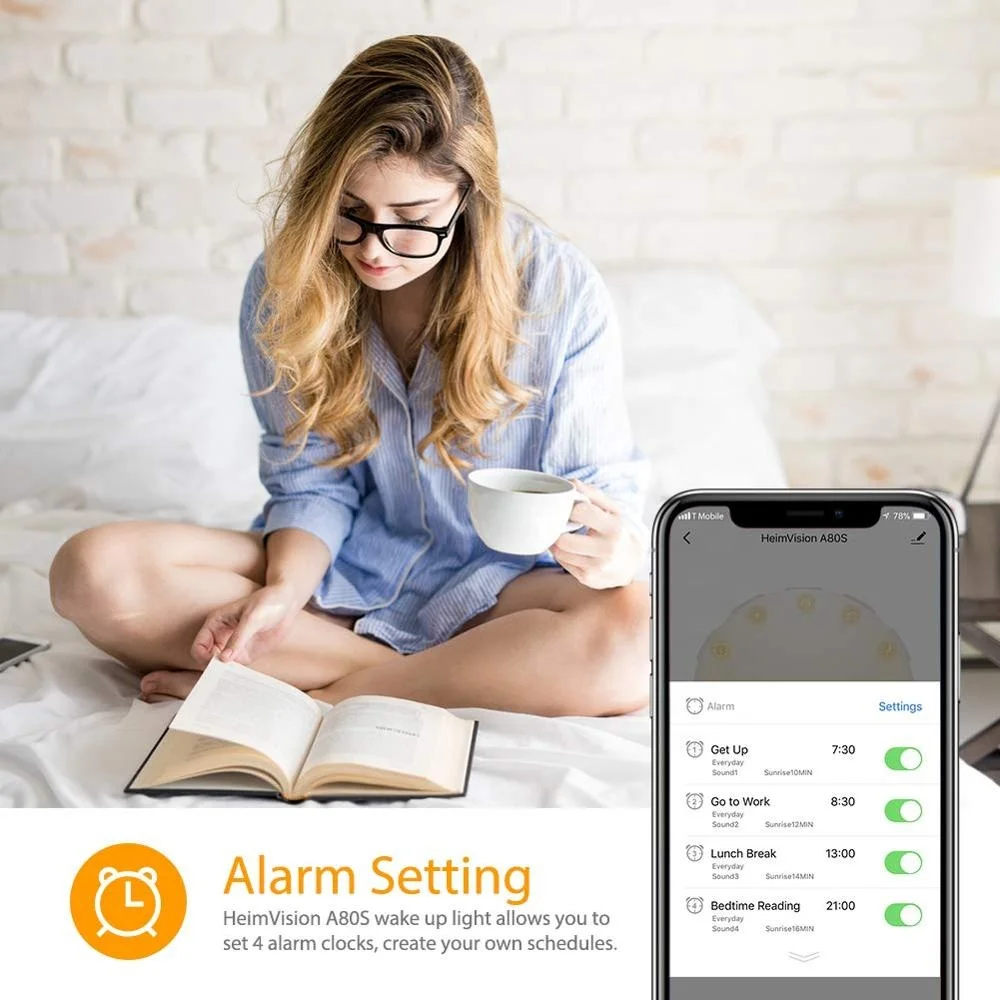  Смарт-пробуждение ночник App функция с белым шумом Usb