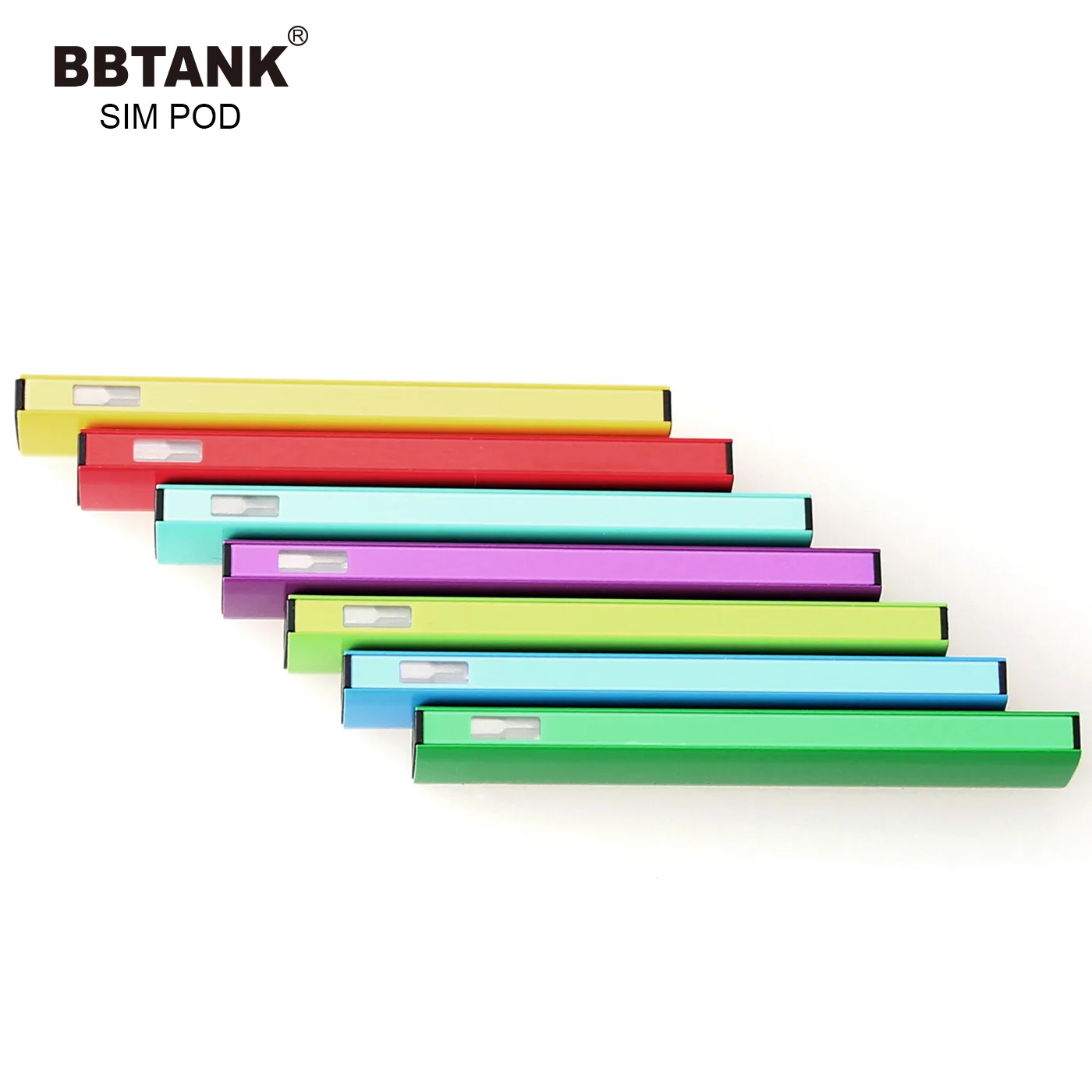 
Wholesale thick oil pods 1 ml ceramic cartridge e cig China BB TANK Sim Pod cbd distillate closed system vape pen 