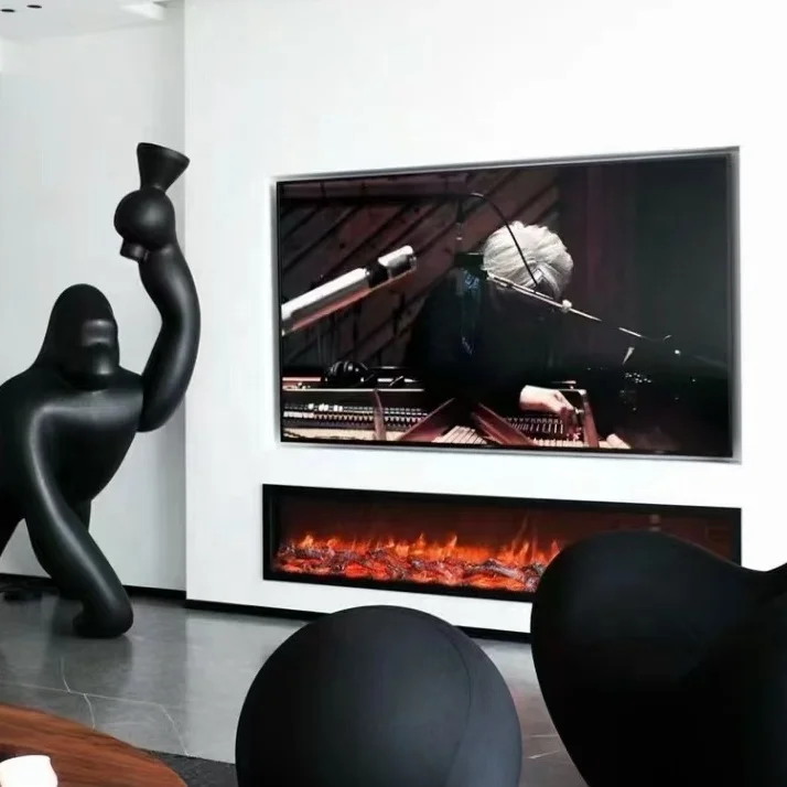 180x20x45 CM built-in/insert into wall Electric Fireplace TV Stand No Heat Product remote control decoration electric fireplace