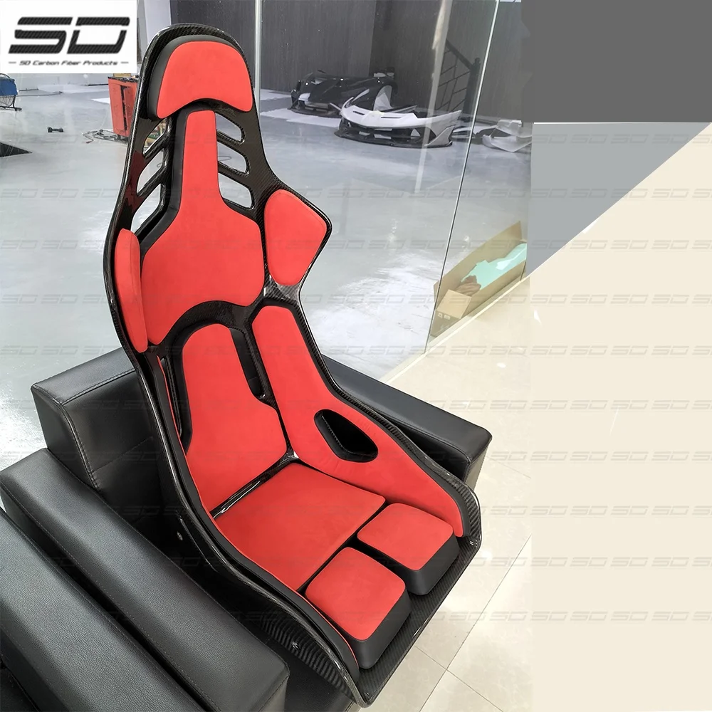 High Quality Dry carbon+alcantara Bucket Seats  Interior Seats   For all model race cars