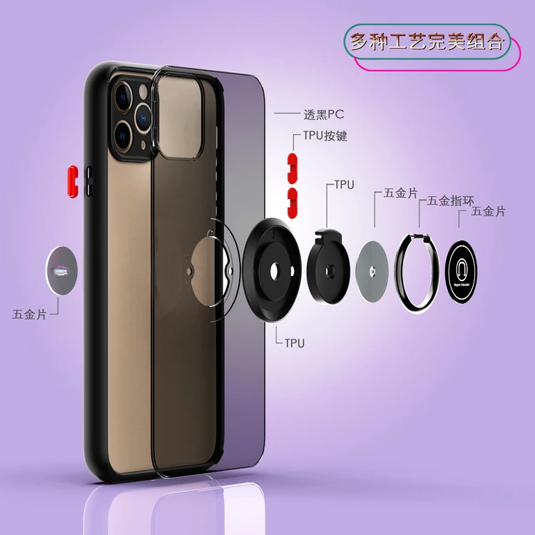 Mobile Accessories Phone Case Magnetic Suction Ring For REALME C2 A1K C20 C21 Luxury Design Phone Cover Case