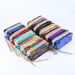 New Arrival High Quality Fashion Custom Magic Shine Pink Cosmetic Pouch