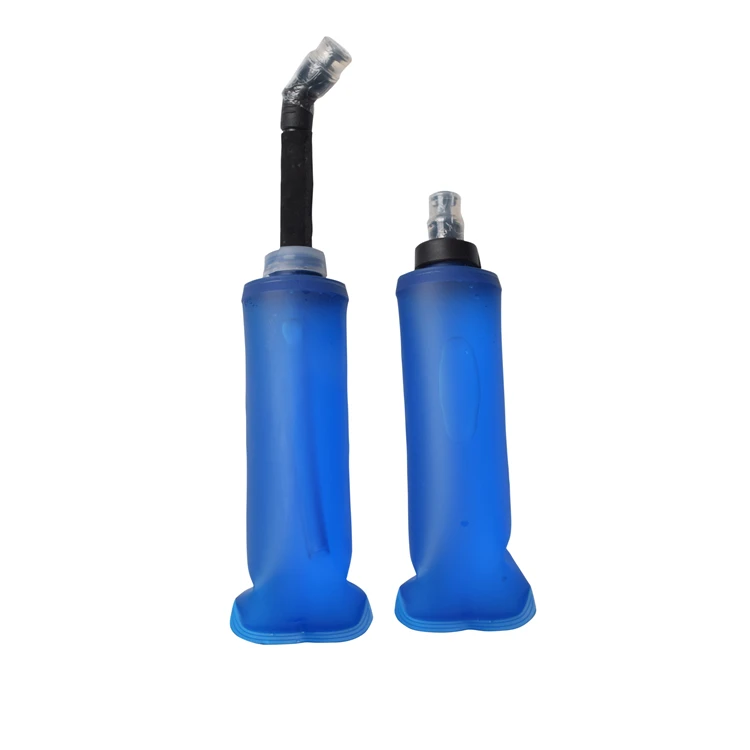 Custom logo folding bottle silicone foldable water kettle BPA free running water bottles