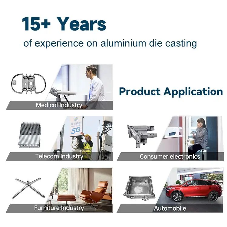 Custom A380 Die Casting Aluminum Box Enclosure Galvanized Aluminium Die Casting Parts