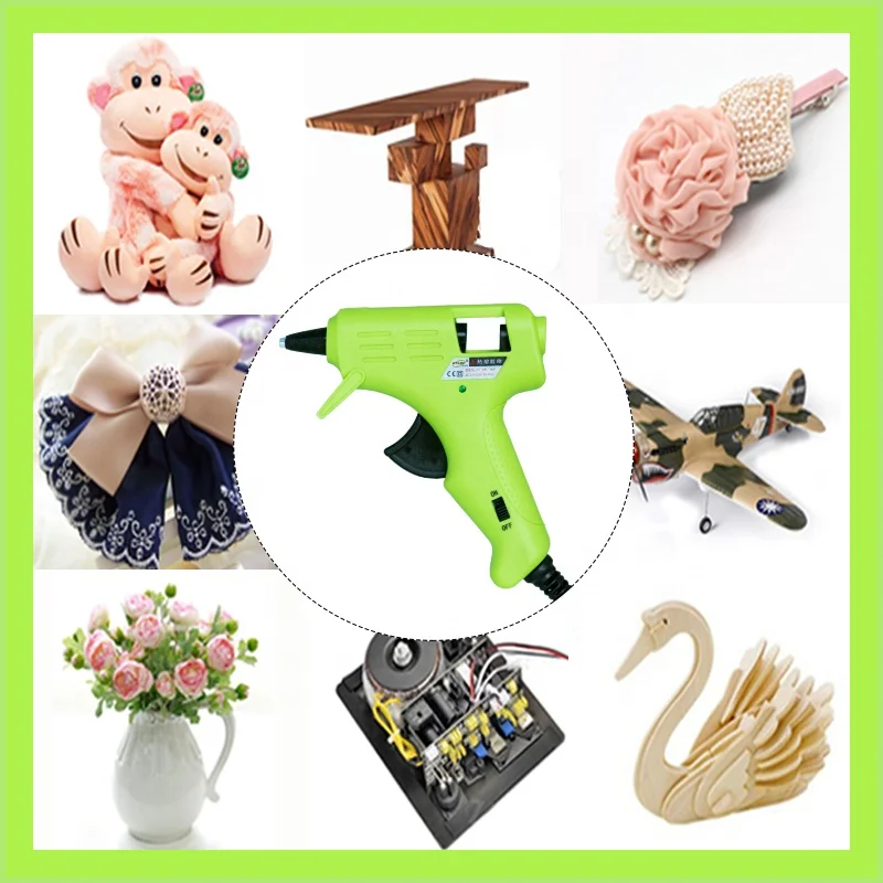 NYLEO  NL-216 20watt  Mini High Temperature Glue Gun, 10-watt, Green/Black