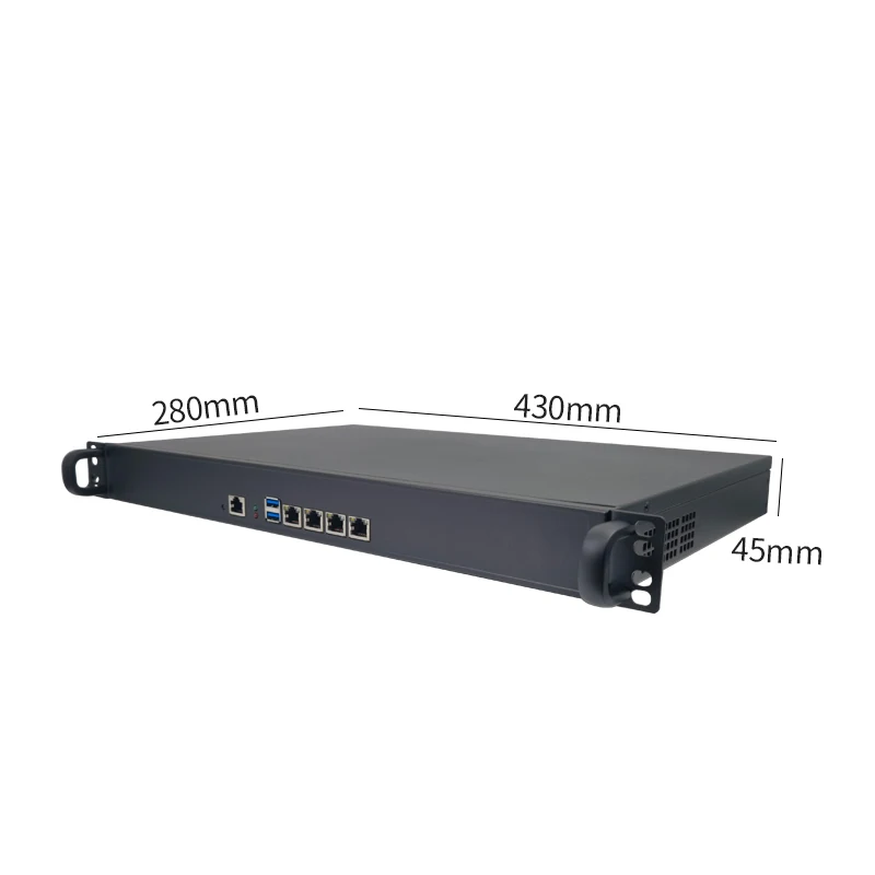 WLANiPC Quad Core J4125 Router PC 4 LAN 2.5G 1U Rack chassis firewall appliance home server network security support AES NI