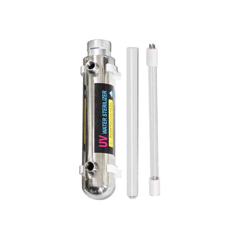 Tube water flow 6W/12W/16W UV lamp water sterilizer for reverse osmosis water purifier system drinking water disinfection