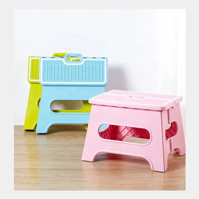 Small Collapsible Baby Plastic Folding Stool Chair Portable Kids Step Stool Folding For Kids