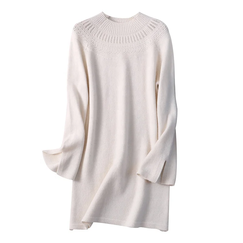 Factory winter cashmere dress cashmere skirt ladies long sweater