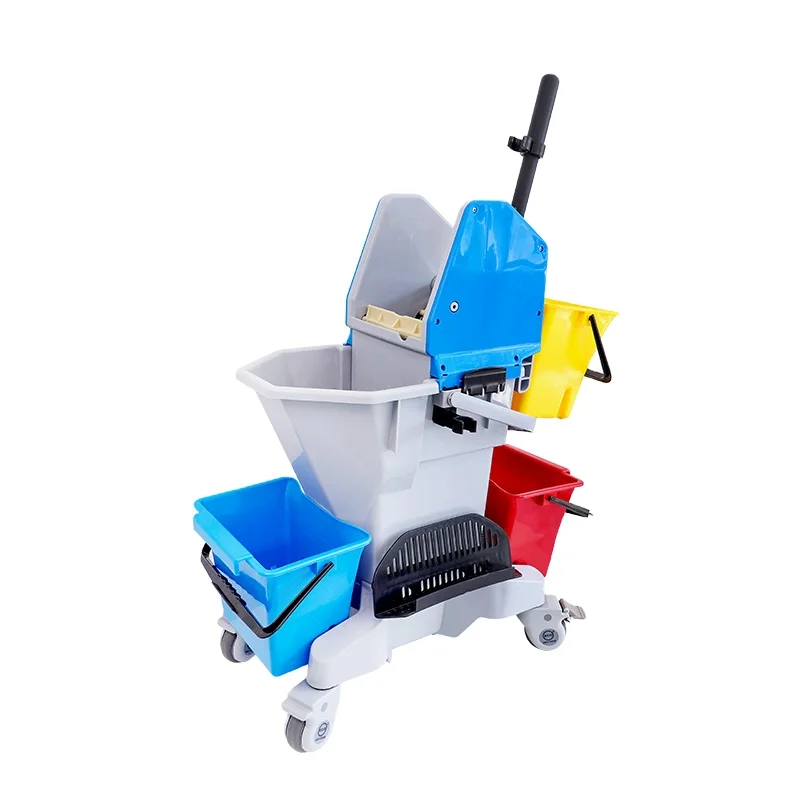 ECG Factory 23L Multi-purpose Plastic Cleaning Bucket for Cleaning for Storage Plastic Double Cleaning Bucket With Lid
