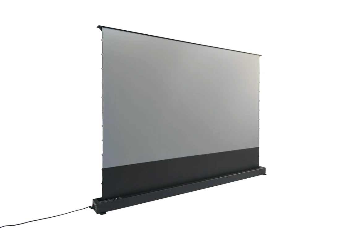 120inch pro electric tab tension floor screen portable alr floor rising pull up motorized projection screen