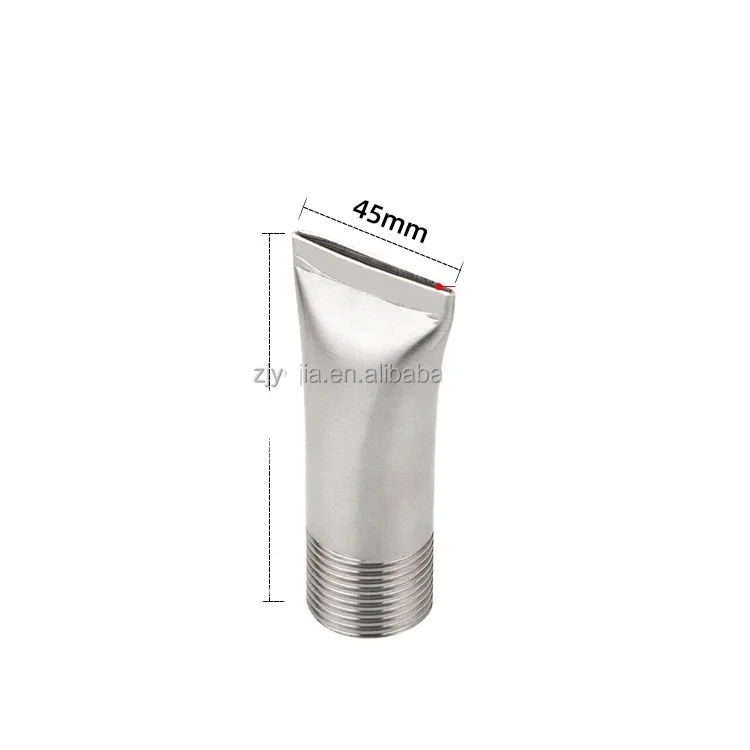 1 Duckbill Wind Jet Air Nozzle,Stainless Steel 304 Air Blowing Jet Nozzle, Duckbill water curtain nozzle