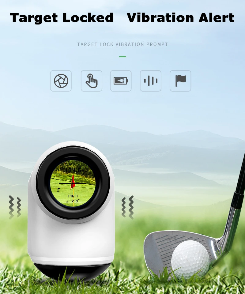  Ручной USB зарядный сенсорный экран 600/800/1000 м дальномер для гольфа