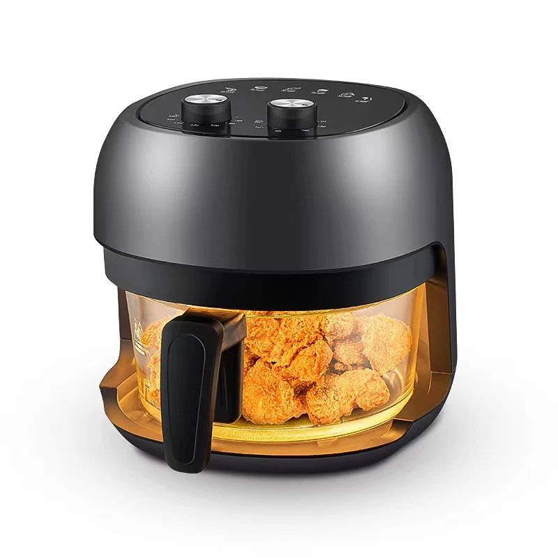 2023 Wholesale Modern Design 2.5L 4L Detachable Visual Air Circulation Fryer as seen on tv deep glass air fryer