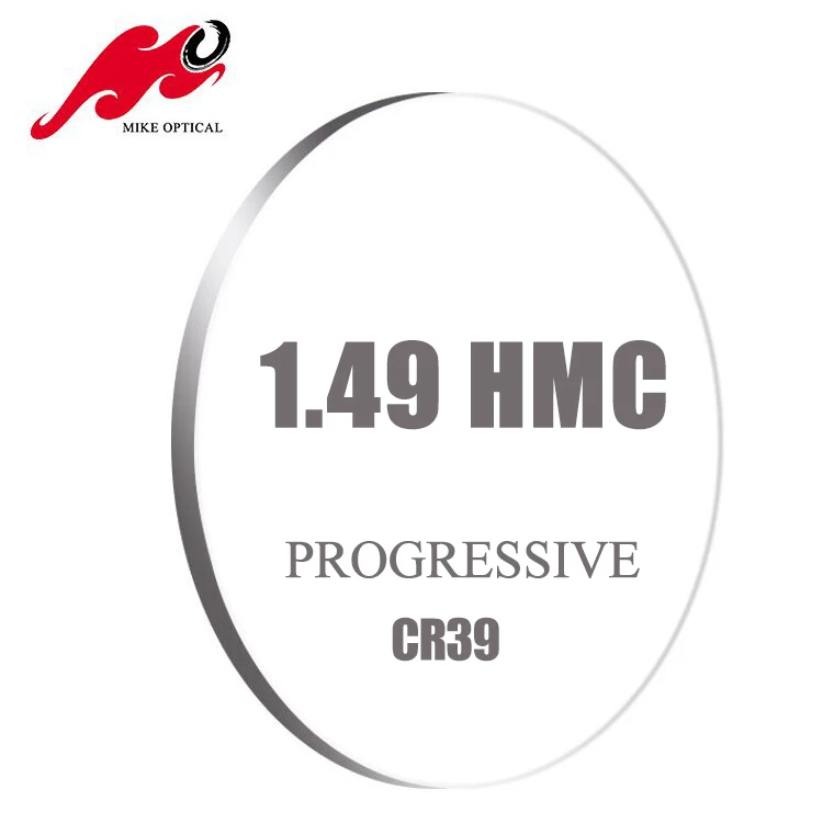 Высококачественные очки 1 49 cr39 прогрессивные оптические линзы HMC