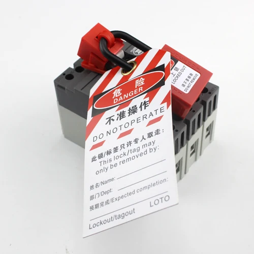 Safety loto MCB lock out universal breaker lock for breaker lockouts