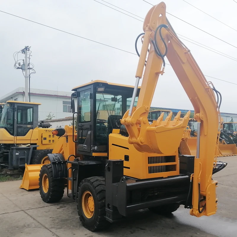 Самая дешевая Землеройная техника мини-трактор буксируемый экскаватор-погрузчик экскаватор для продажи