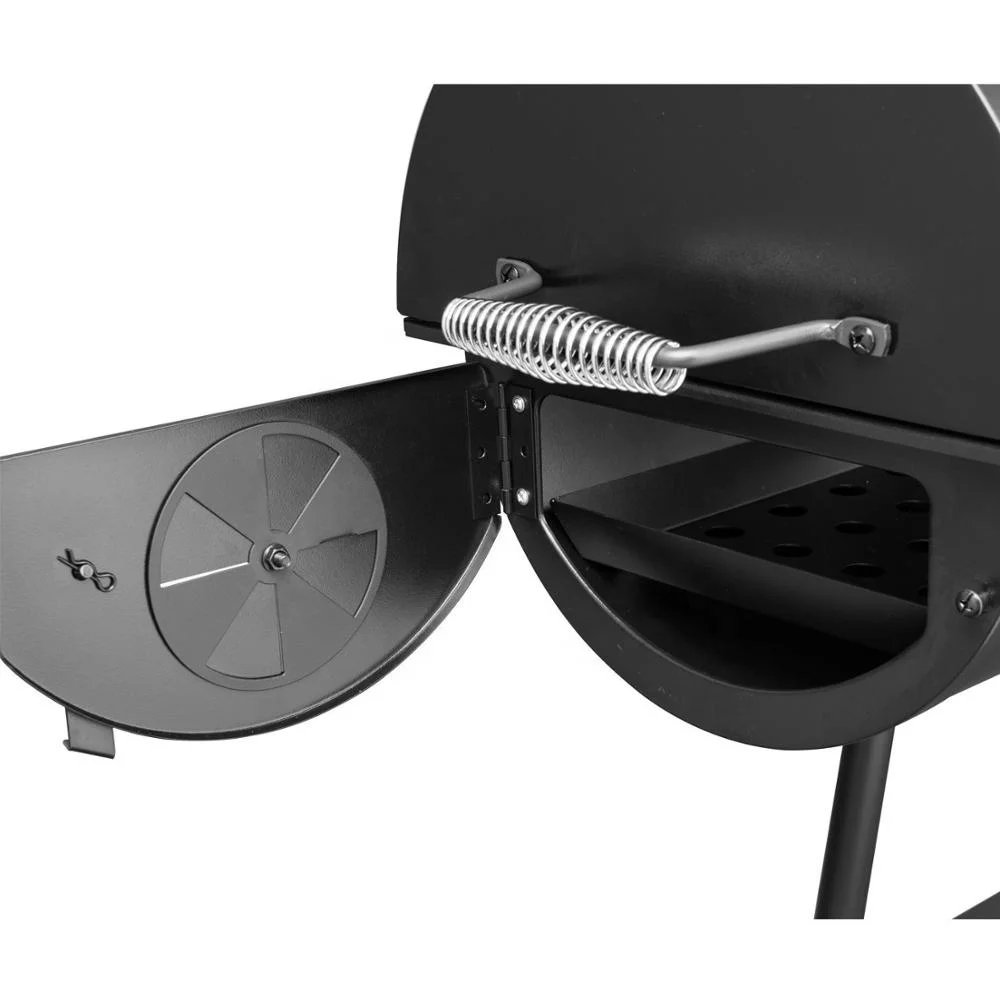 Large charcoal barrel smoker bbq outdoor grill