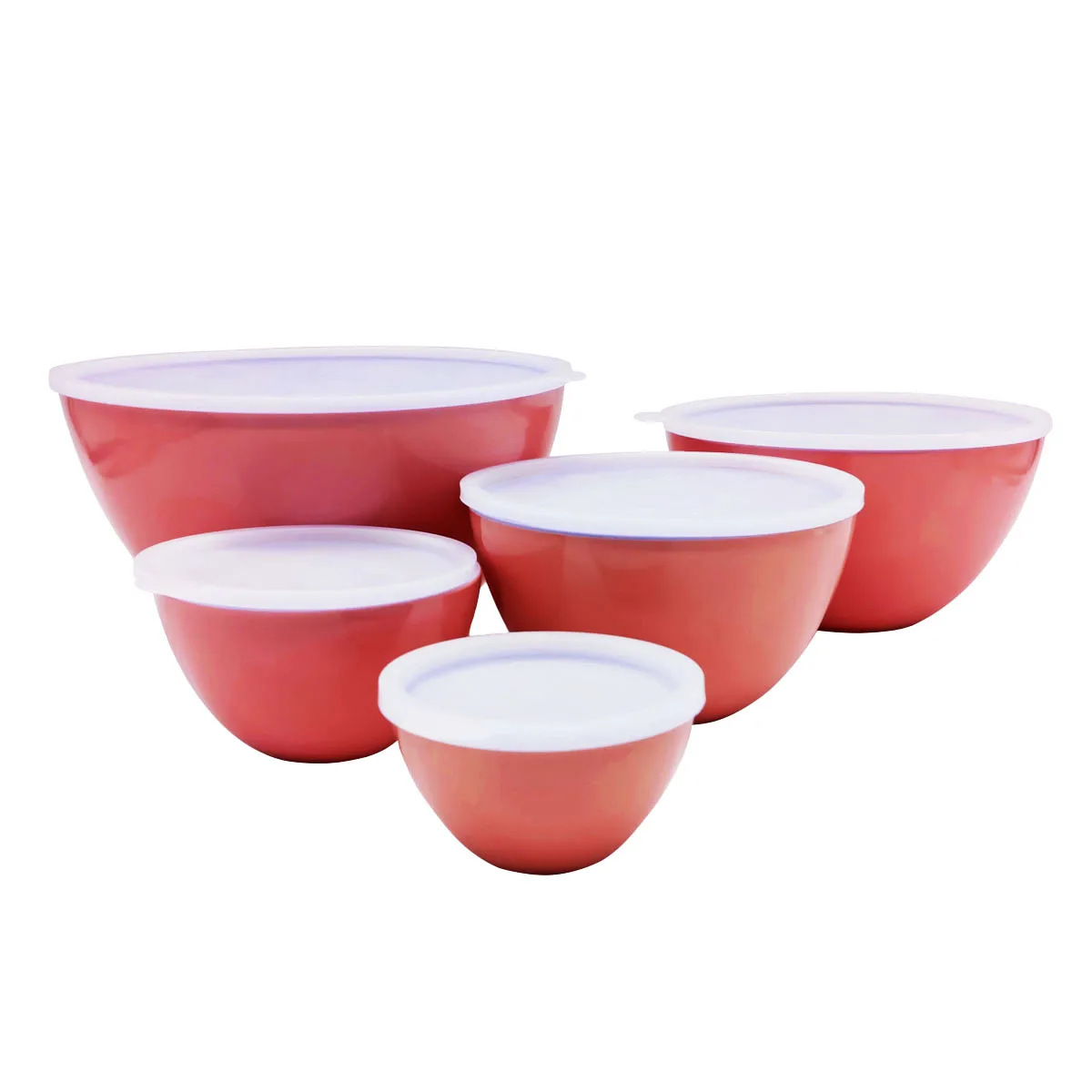 
durable unbreakable reusable high quality melamine food salad pasta cereal dessert serving bowl with lids 