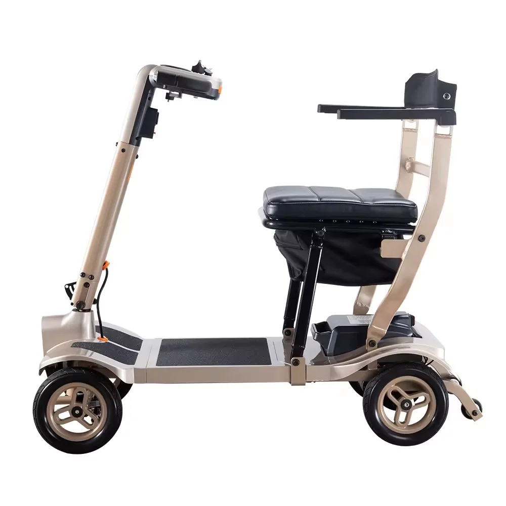 Mobility Scooter Elderly 4 Wheel Electric Portable Lightweight Folding Adult Electric Mobility Scooters with LCD Screen