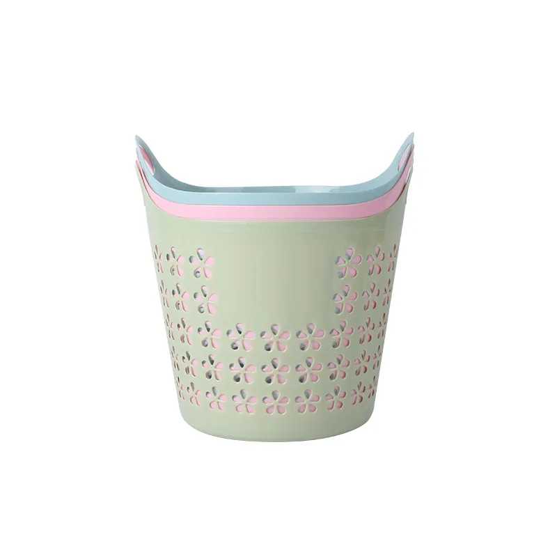 Hot Selling colorful customized PP Laundry Basket Dirty Clothes Organizer Plastic Storage Basket with handle