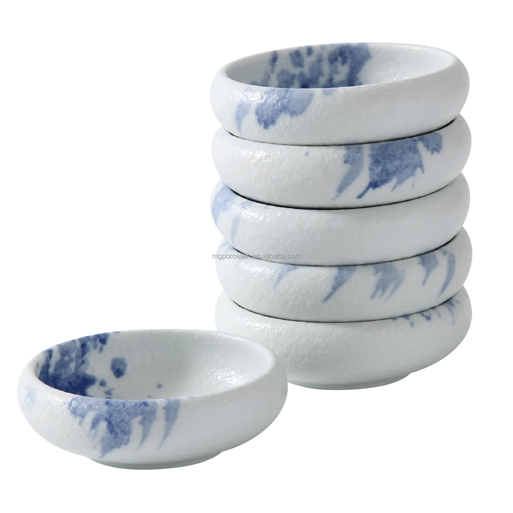 Nordic dinnerware Restaurants ceramic japanese tableware porcelain Soy Sauce serving Dish set