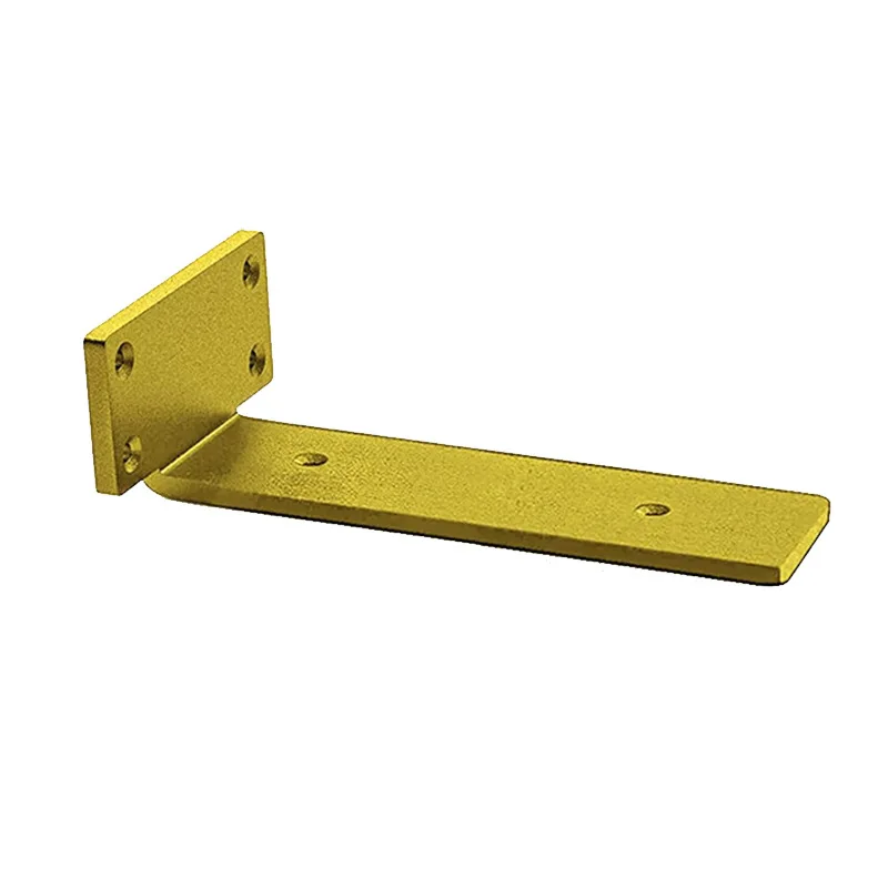 Gold L Shape Metal Shelf Strut Bracket Floating Shelf Wall Bracket