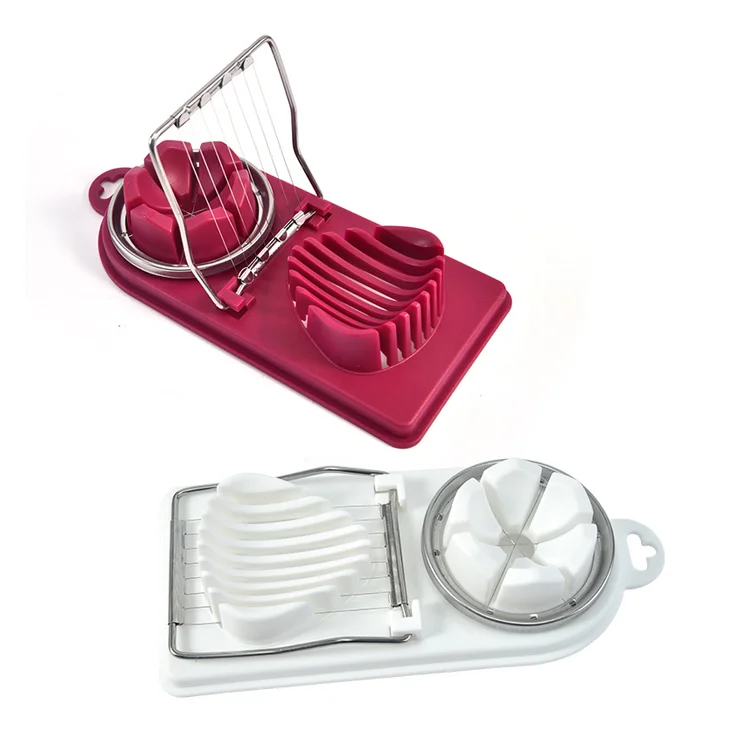 
Factory Direct Sales Plastic Egg Cutter Cutting Tools Multi-function Fancy Slicer Preserved Egg Divider In Stock 