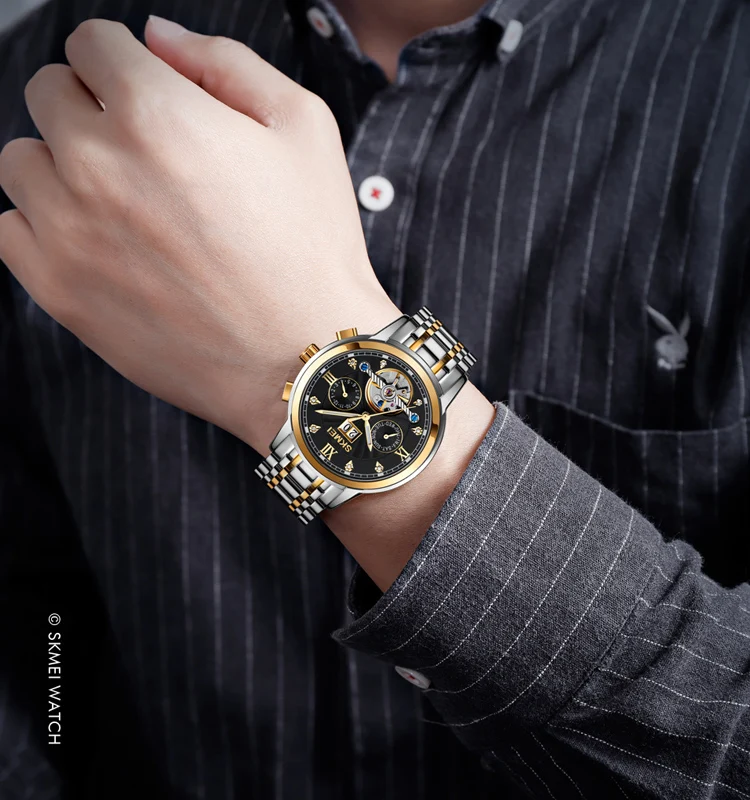 skmei M029 movement watch mechanical mens watches automatic luxury wristwatch men