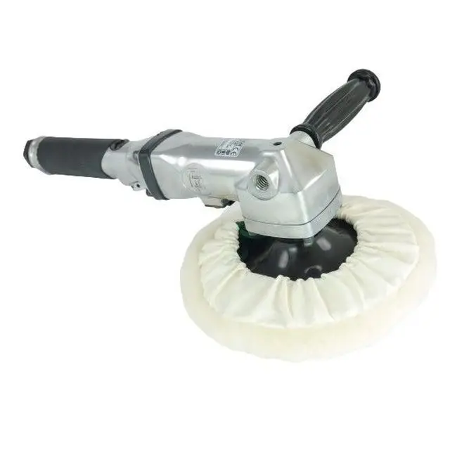 Die-Casting Housing Button Exhaust Air Pneumatic Angle Polisher Sander Grinder 2500rpm 7Inch Pad Size With Custom Service