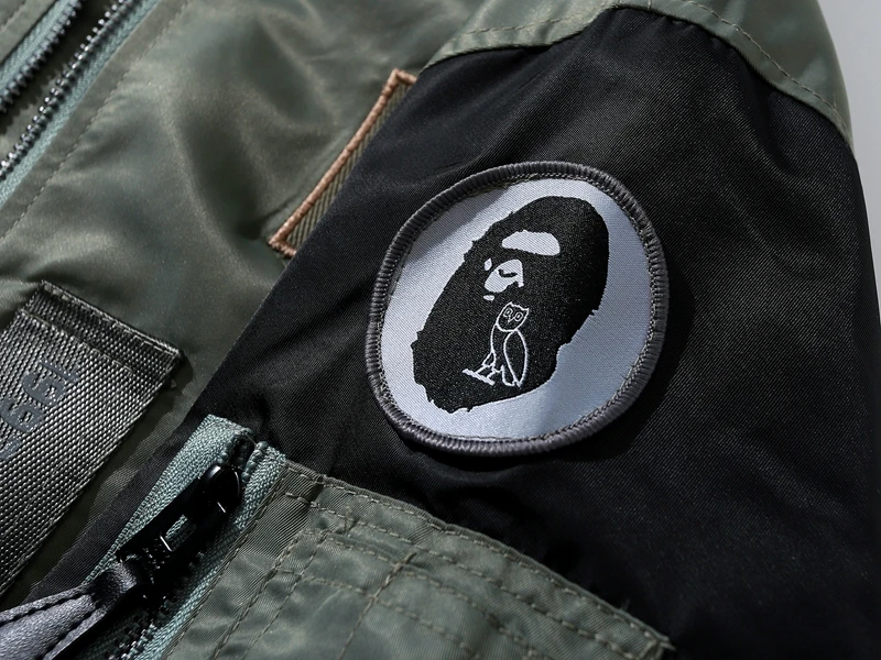 2024 Embroidered streetwear custom sweatshirt bapees jack High quality bathing ape ovo basketball jacket coats for men Owl Camo