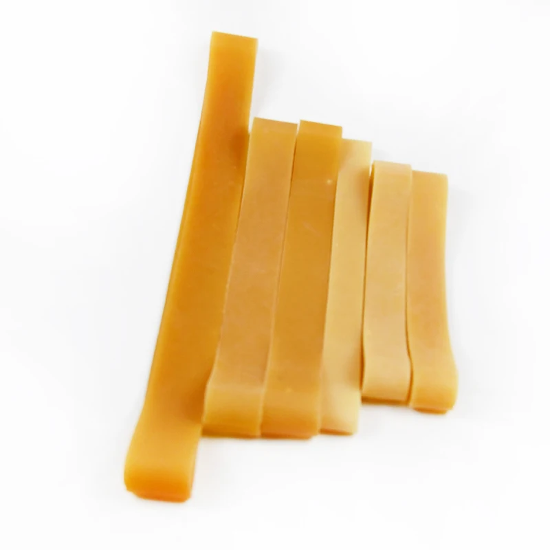 Best product various specifications width natural rubber material strong elasticity yellow rubber band