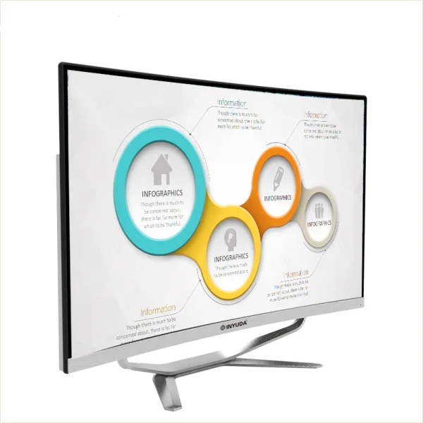 Cheap 27' All In One PC Intel Core i7-3520M i3 i5 16GB RAM 480GB SSD 1920*1080P HD LED Curve Screen Desktop Monoblock Computer