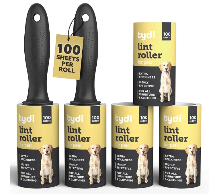 100 Sheets Wholesale Factory Direct Sale Customized Pet Cat Dog Hair Clothes Household Cleaning Tools & Accessories Lint Roller