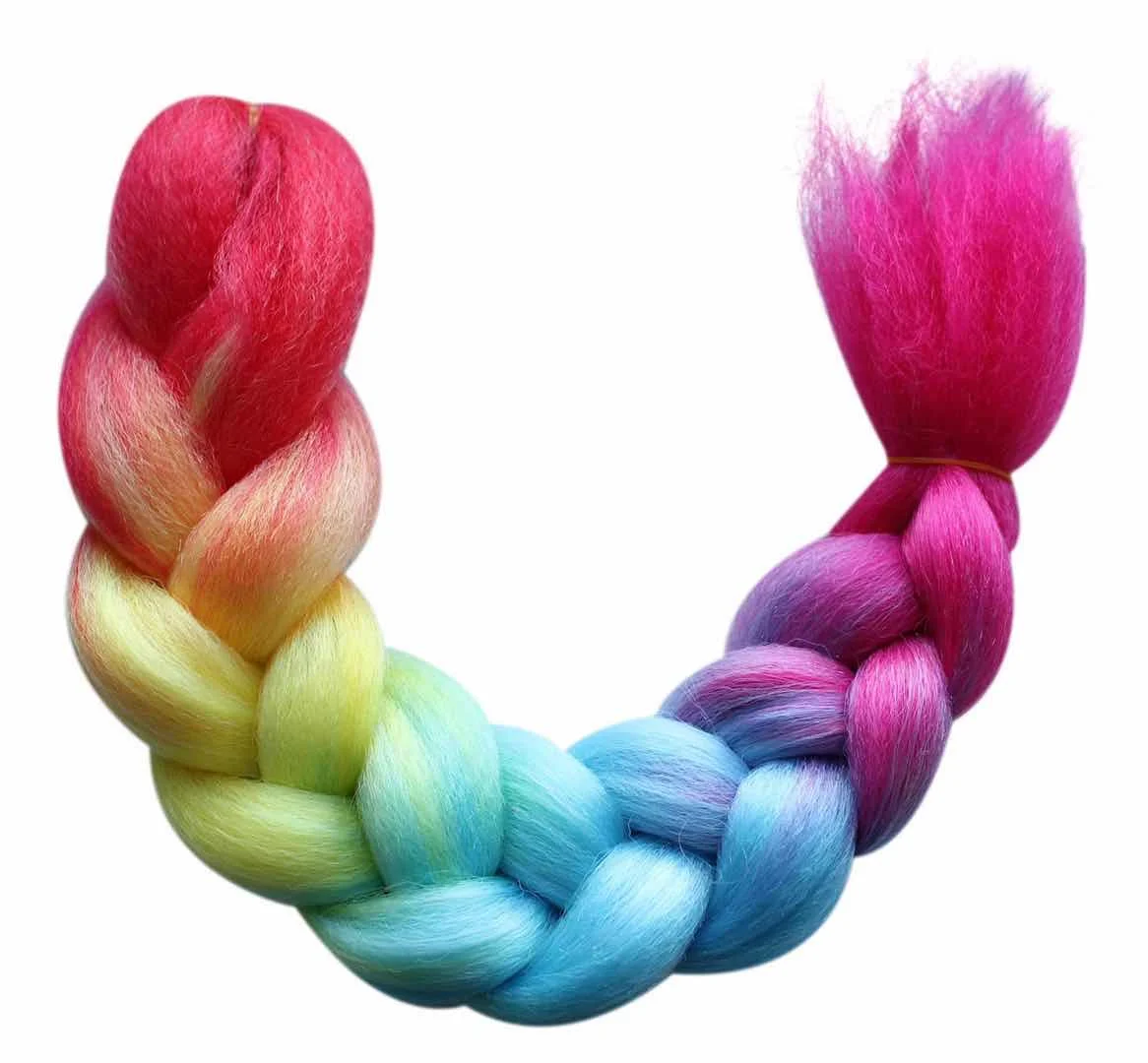 Wholesale 24 Inch Water Setting Jumbo Yaki Hair Extension Pre stretched Braiding Twisted 4 color Braid Synthetic Hair