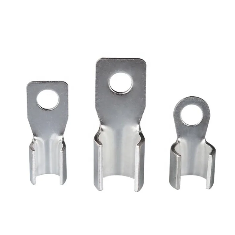 Red copper open nose type OT series cable lug terminal connector crimped compressed lug cable joint