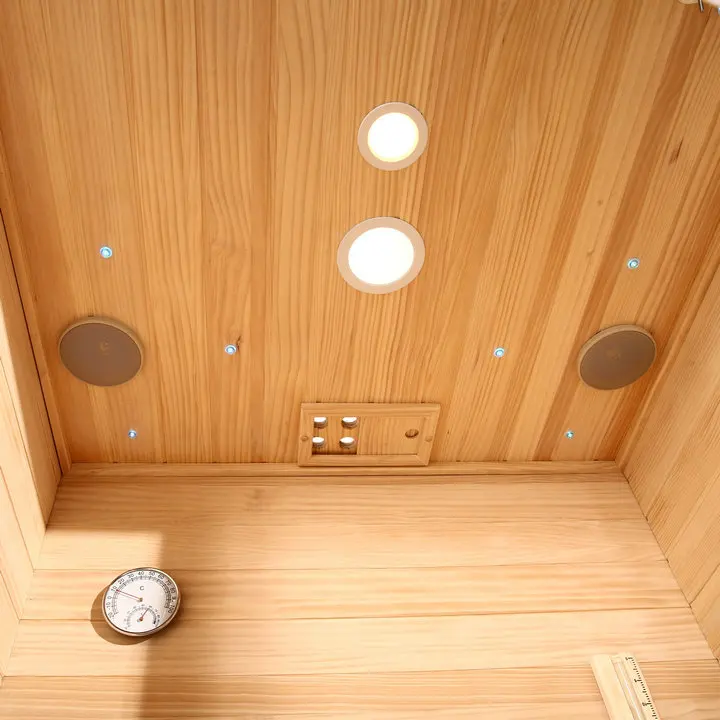4 persons home infra spa red sauna room with infra red light