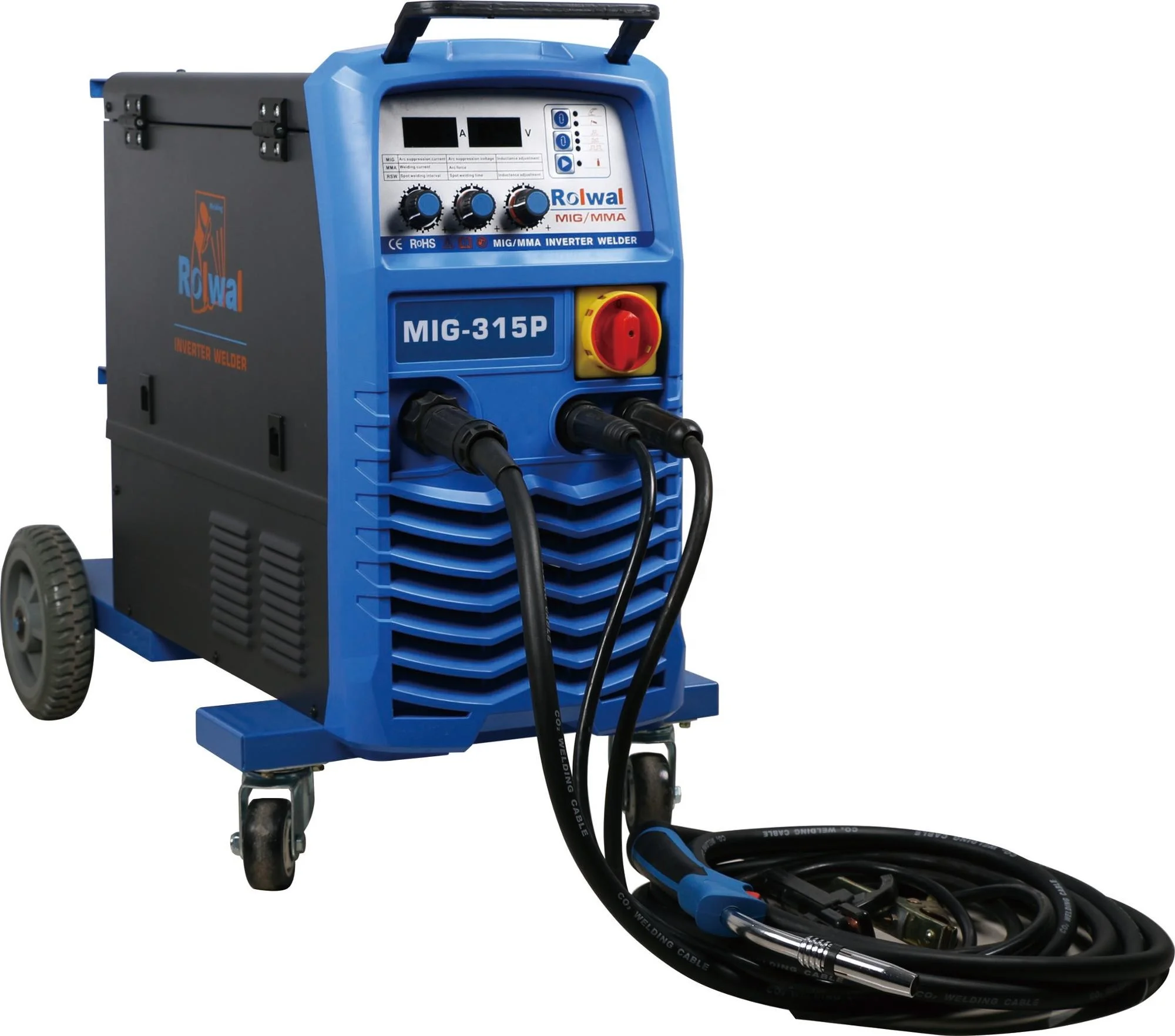 ROLWAL MIG-250PD IGBT Technology инверторный Сварочный аппарат MIG MAG Stick