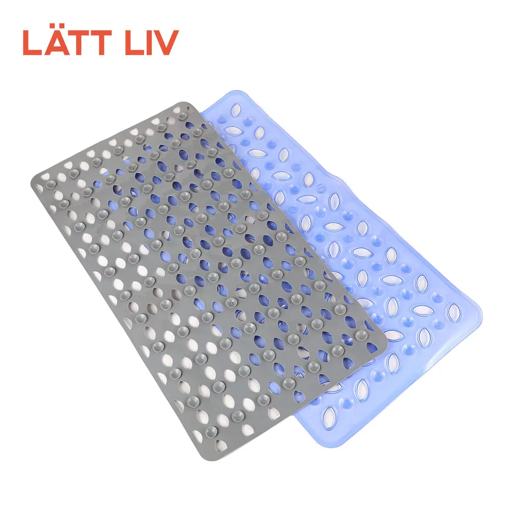 LATTLIV Rubber Massage Bathroom Rugs Drain Skin Friendly Anti bacteria Baby Non Slip Bath Mat for Tub