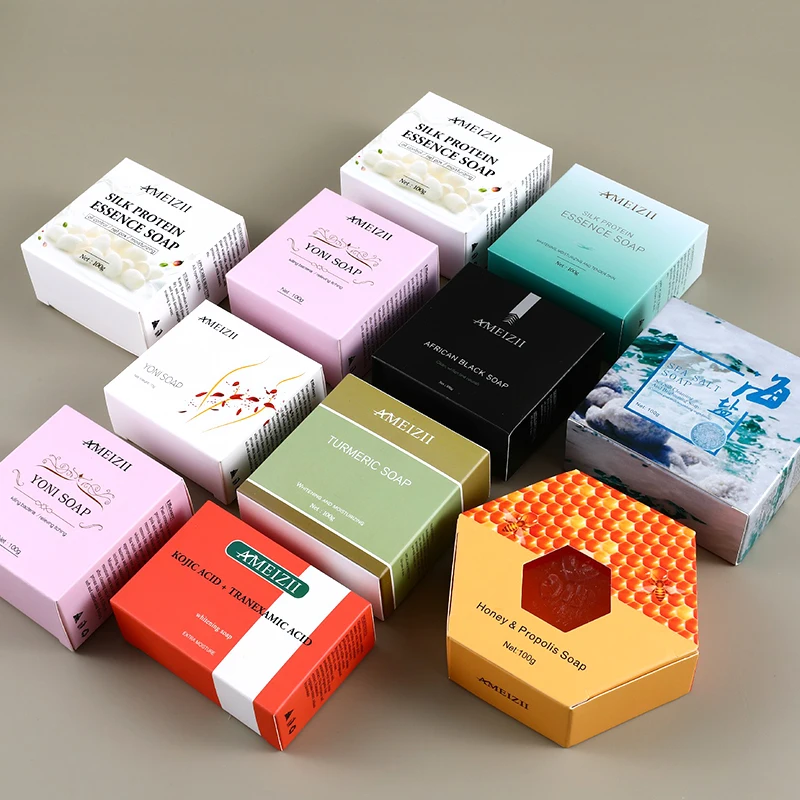 OEM ODM Rose Turmeric Soap Jabones Artesanales Por Mayor Handmade Soap Skin Cleansing Care Natural Papaya Goat Milk Honey Soap